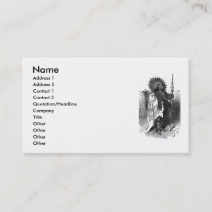 Carte de visite en chef indien