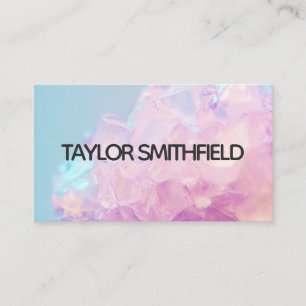 carte de visite en cristal pastel