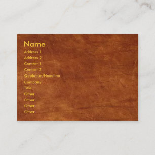 Carte de visite en cuir Brown