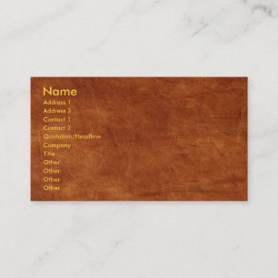 Carte de visite en cuir Brown