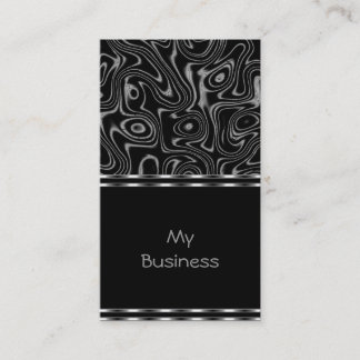 Carte de visite en faux soie noir
