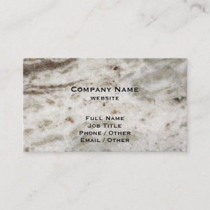 Carte de visite en granit brun
