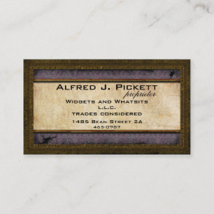 Carte de visite en laiton de dents de Steampunk de