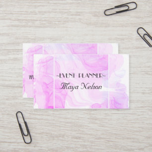 Carte de visite en marbre rose Cool de luxe