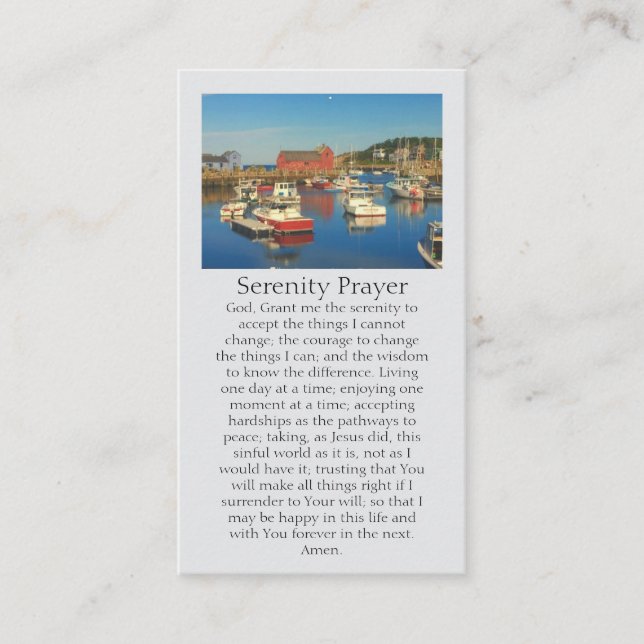 Carte De Visite En Mémoire Amoureuse Red Fish Shack Motif #1 (Devant)