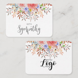 Carte De Visite En mémoire Sympathy Memorial Angel garde un cadea