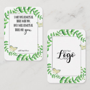 Carte De Visite En mémoire Sympathy Memorial Angel garde un cadea