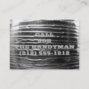 Carte de visite en métal