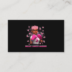 Carte De Visite En Octobre Nous Portons Rose Black Femme Cancer Du
