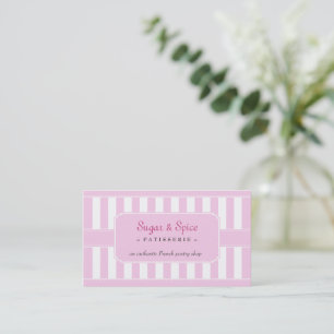 Carte de visite en pastel de Patisserie