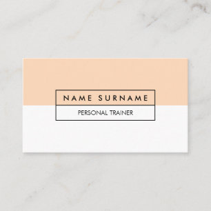 Carte de visite en pastel propre de pêche