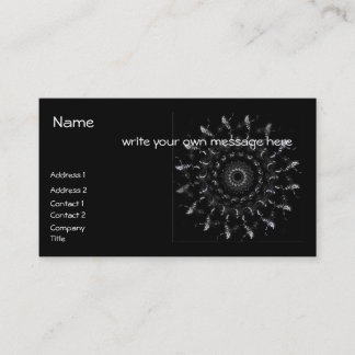 Carte de visite en spirale géométrique