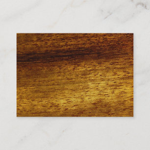 Carte de visite en teck de bois
