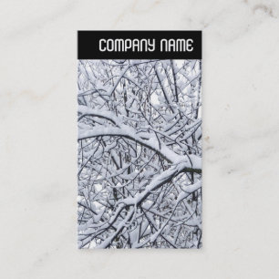 Carte De Visite En-tête V - Branches de neige