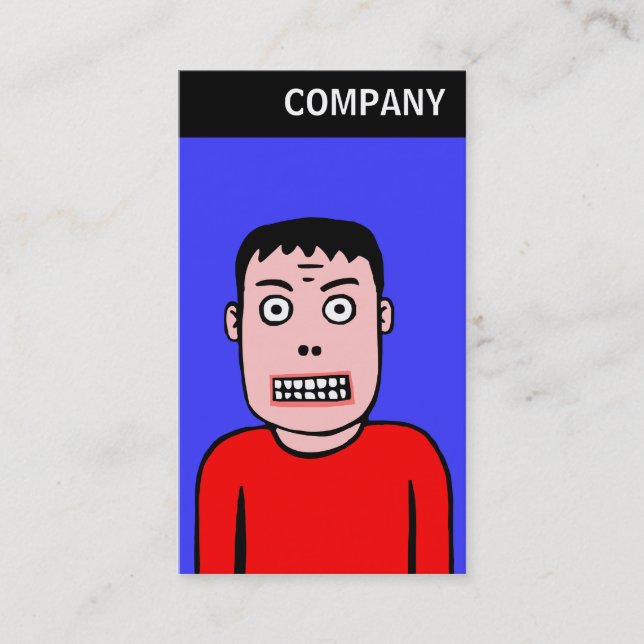 Carte De Visite En-tête V - Caractère amusant 01 (Devant)