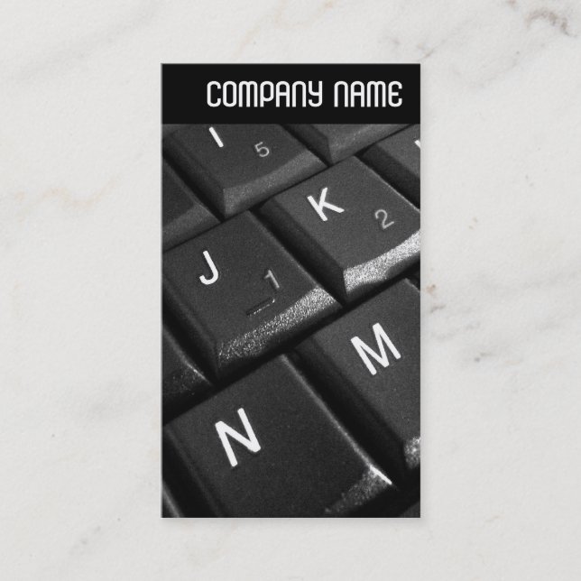 Carte De Visite En-tête V - Clavier Carnet 02 (Devant)