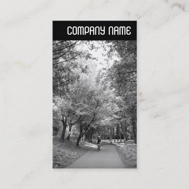 Carte De Visite En-tête V - Cycle Way B&W (Devant)