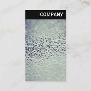 Carte De Visite En-tête V - gouttelettes d'eau sur verre 01