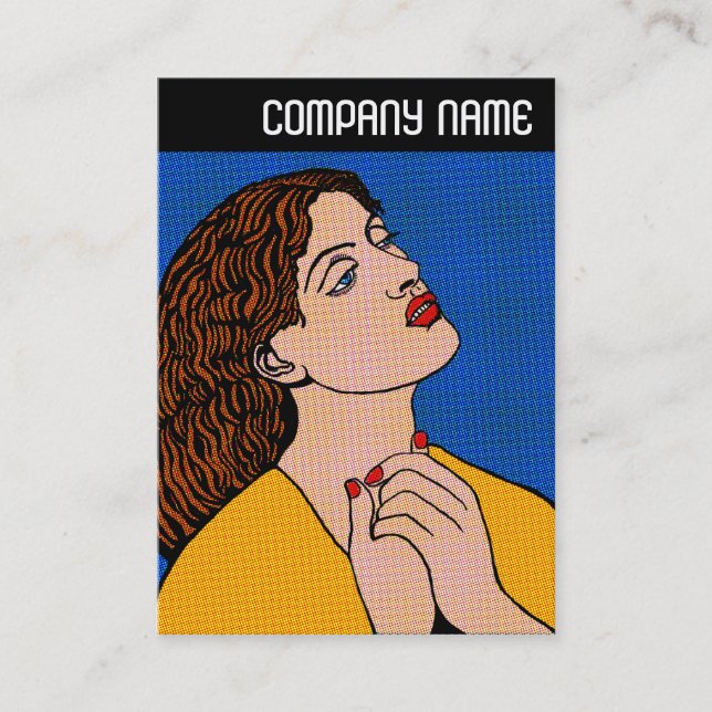 Carte De Visite En-tête V - Grille Pop Pré-Raph (Devant)