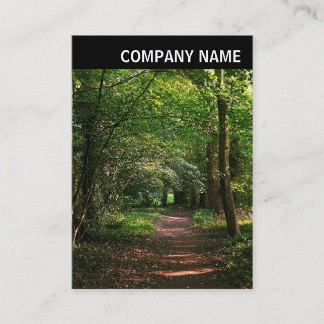 Carte De Visite En-tête V - Image - Chemin dans les bois (Devant)