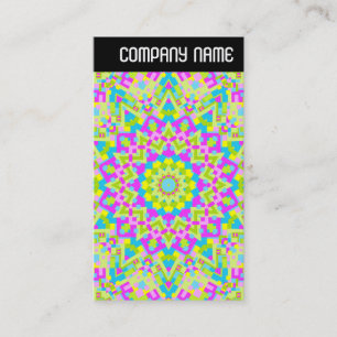Carte De Visite En-tête V - Kaleidoscope coloré 02
