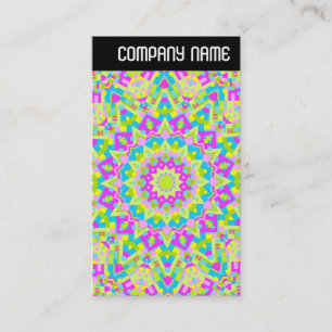 Carte De Visite En-tête V - Kaleidoscope coloré 07