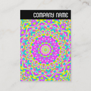 Carte De Visite En-tête V - Kaleidoscope coloré 08