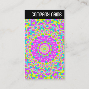 Carte De Visite En-tête V - Kaleidoscope coloré 08