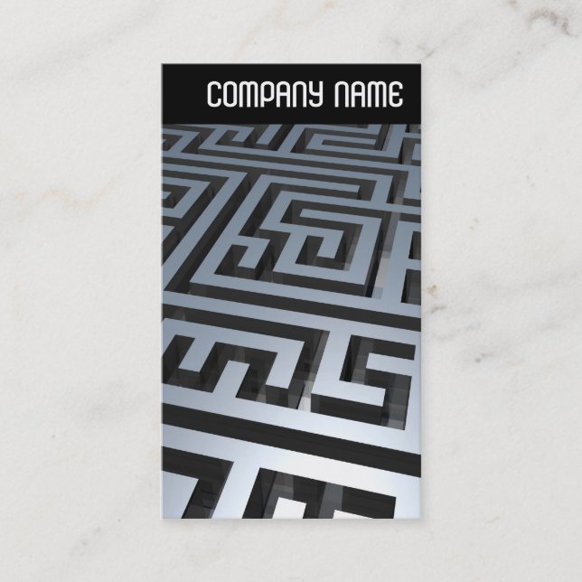 Carte De Visite En-tête V - Maze métallique (Devant)