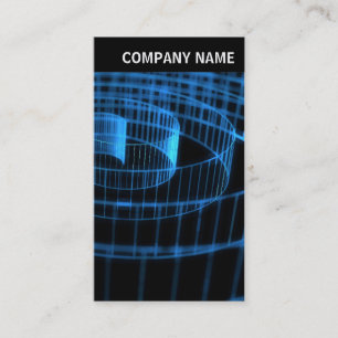 Carte De Visite En-tête V - Photo - Blue Spirral II