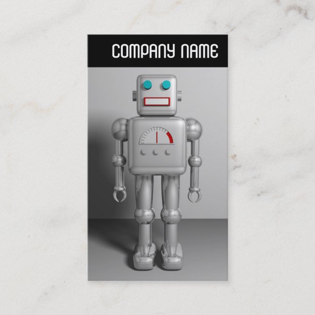Carte De Visite En-tête V - Robot (Devant)