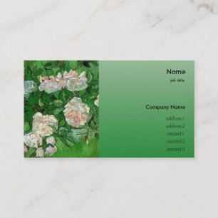 Carte De Visite Encore la vie - Roses roses de Vincent van Gogh.