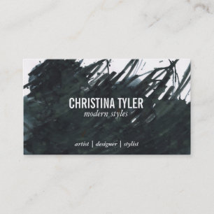 Carte De Visite Encre 2   Black