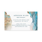 Encre D'Aquarelle Liquide D'Art Moderne Bleu Et Or