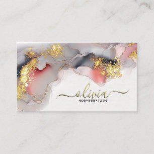 Carte De Visite Encre Liquide Ultra Alcohol Rose Rougeoyant