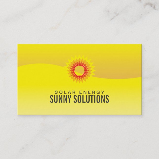 Carte De Visite Énergie | Solaire (Devant)