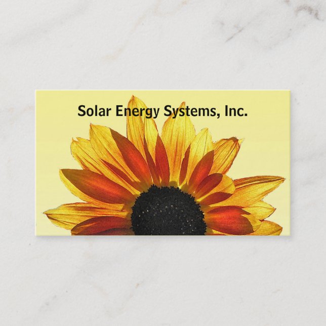 Carte De Visite Énergie solaire (Devant)