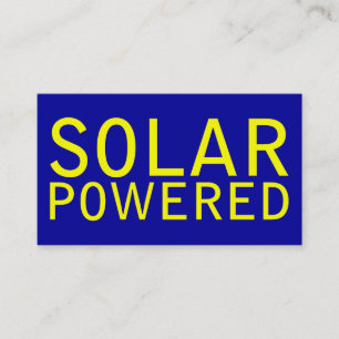 Carte De Visite énergie solaire