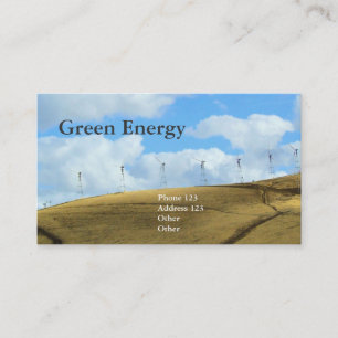 Carte De Visite Énergie verte