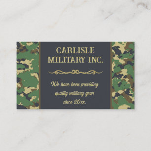 Carte De Visite Engin militaire modifiable