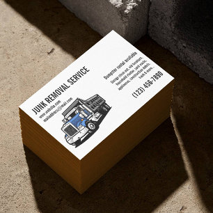 CARTE DE VISITE ENLÈVEMENT DE DÉCHETS ET DE DÉBRIS SERVICES DE DÉB