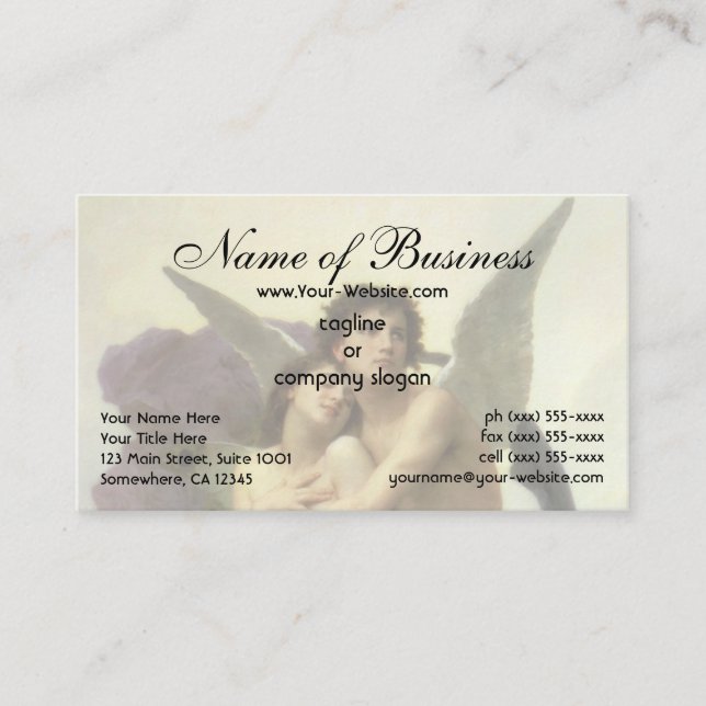 Carte De Visite Enlèvement de Psyché par Bouguereau (Devant)
