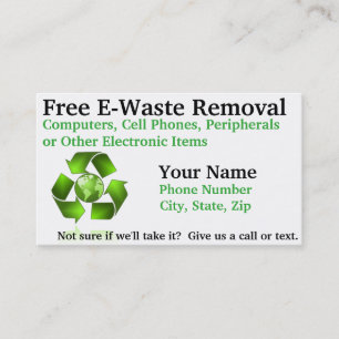 Carte De Visite Enlèvement libre d'E-Déchets