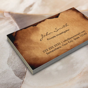 Carte De Visite Enquêteur de vieux papiers
