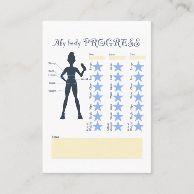 Carte De Visite enregistrer votre progression dans les exercices p (Devant)