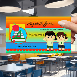 Carte de visite enseignant de l'école primaire Bol