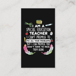 Carte De Visite Enseignant de l'enseignement spécial Sensibilisat