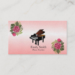 Carte de visite enseignant de piano
