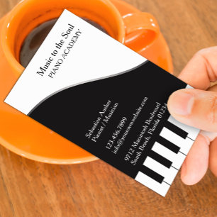 Carte de visite enseignant de piano