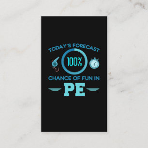 Carte De Visite Enseignant en éducation physique Humour